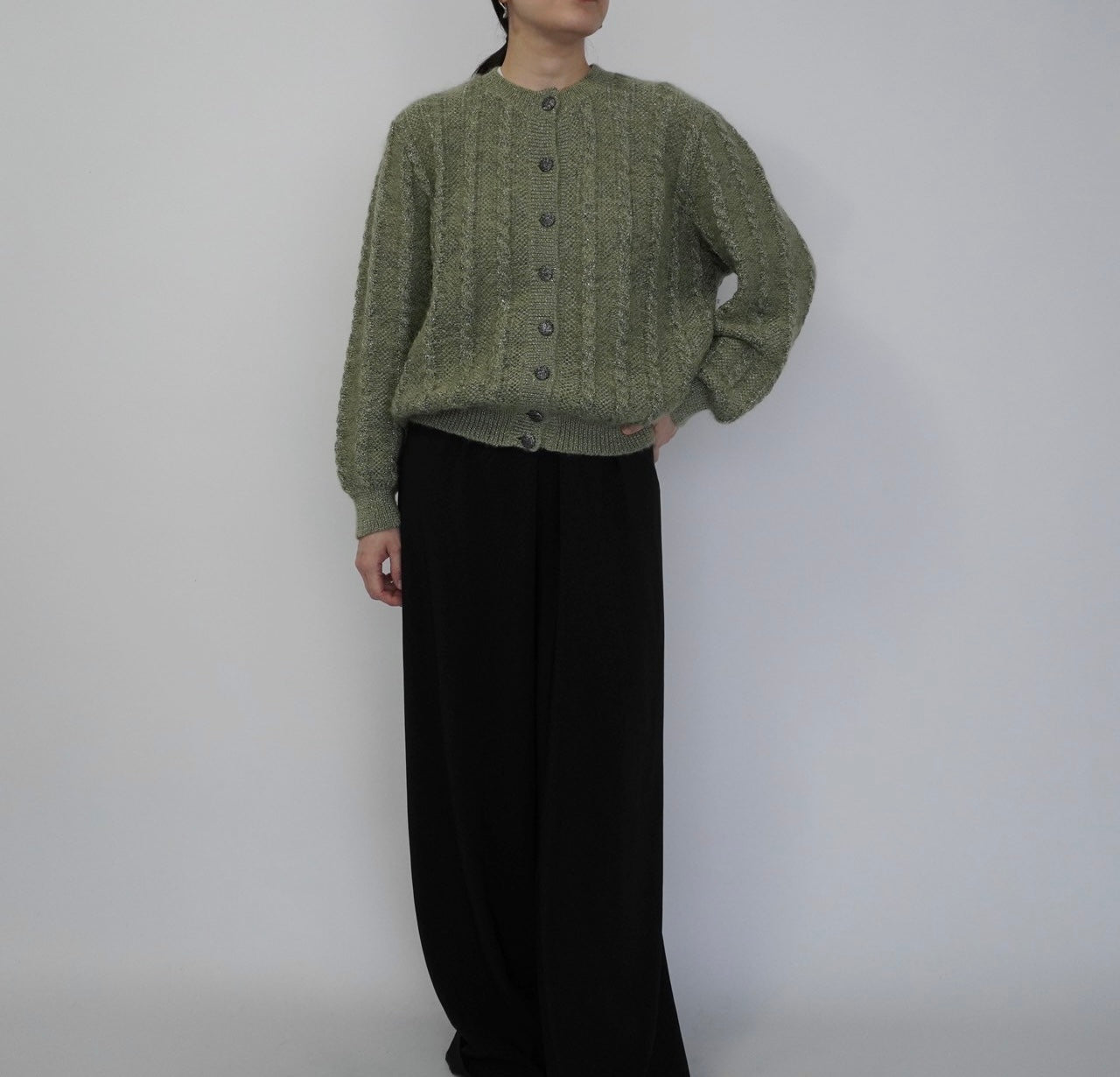 80s Design Knit Cardigan