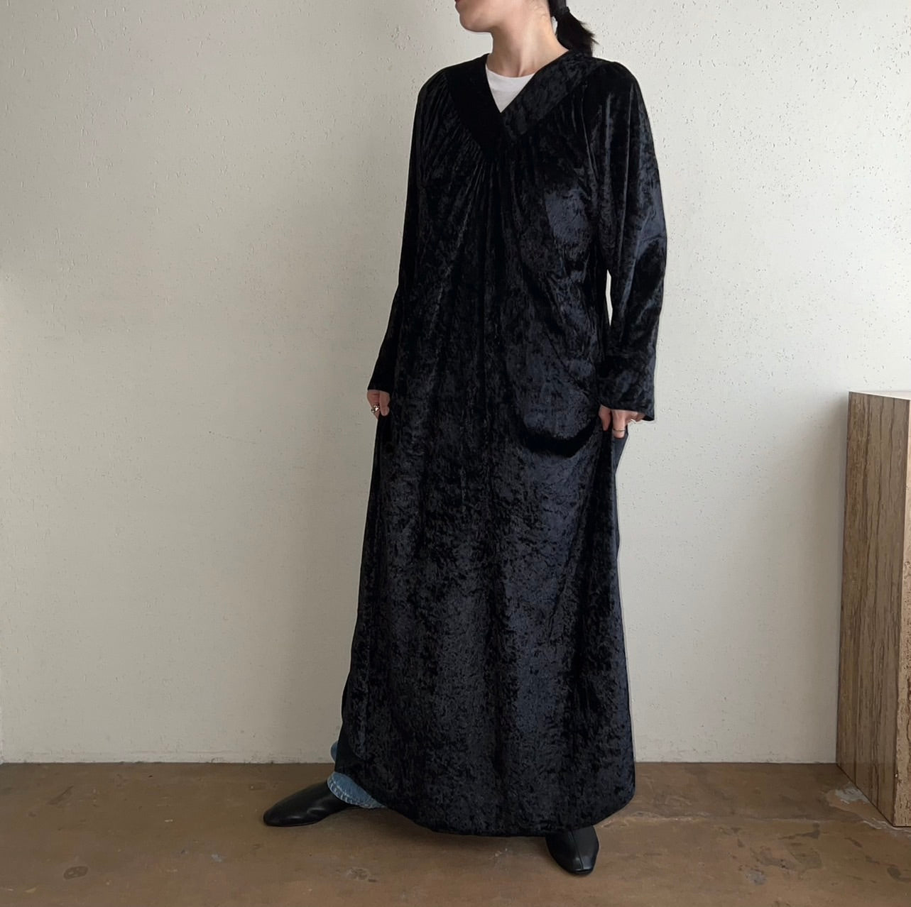90s EURO Velour Dress