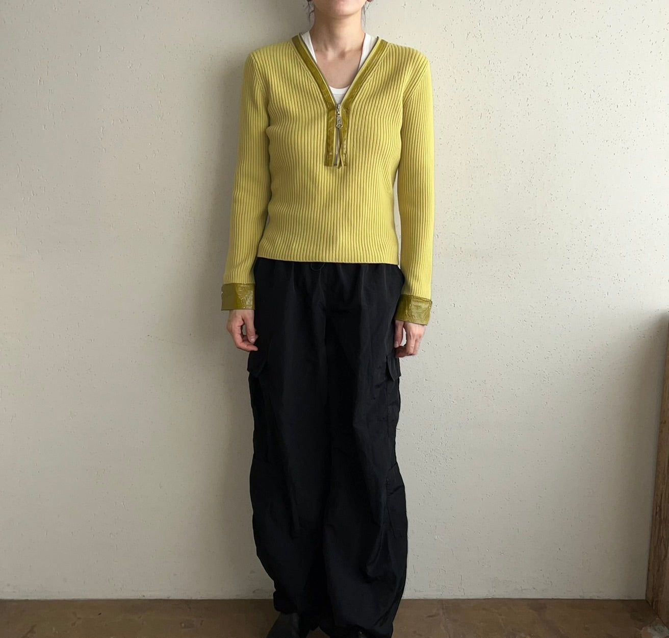 90s EURO Design Ribbed Top