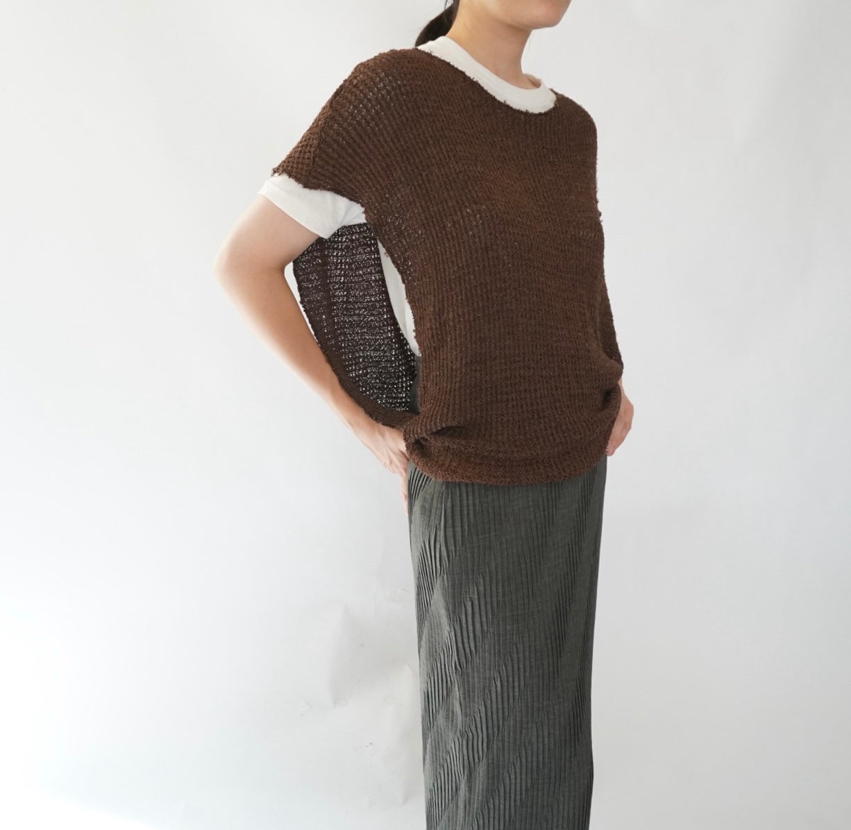 80s Woven Vest,Top