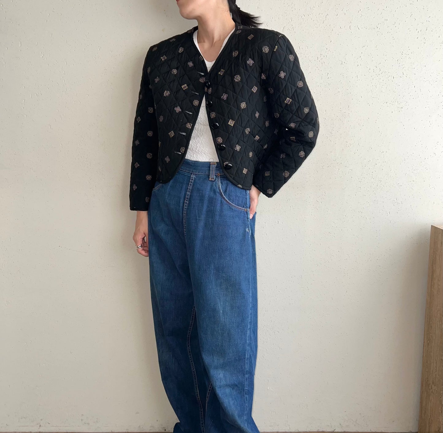 80s Quilted Light Jacket Made in USA