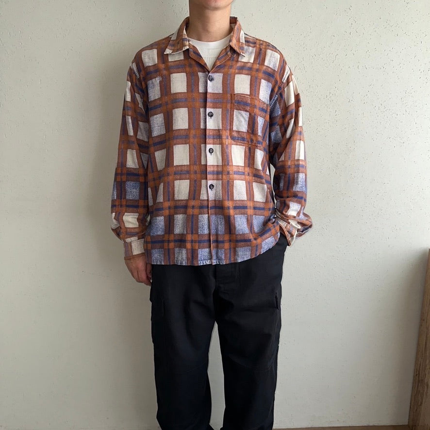 60s PILGRIM Plaid Shirt
