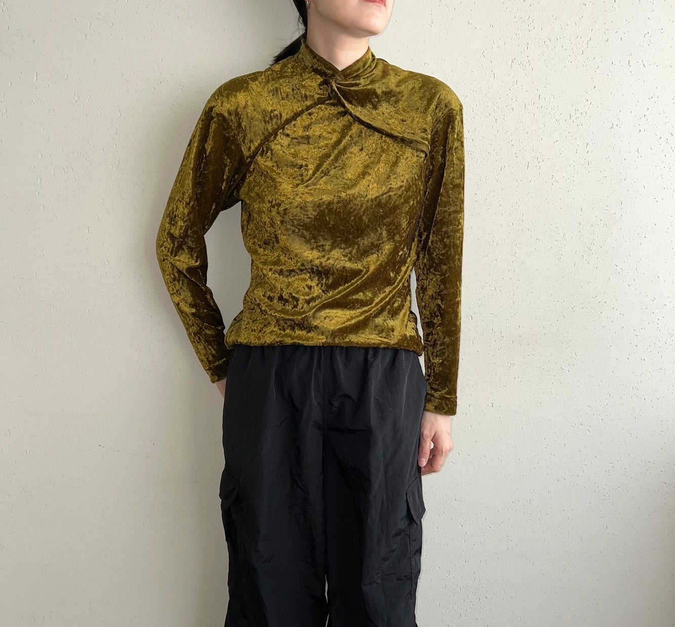90s Velor Design Top