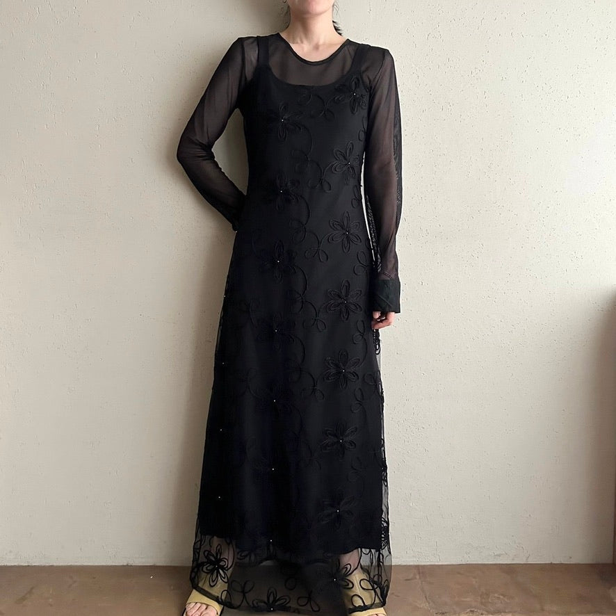 90s Lace Design Dress