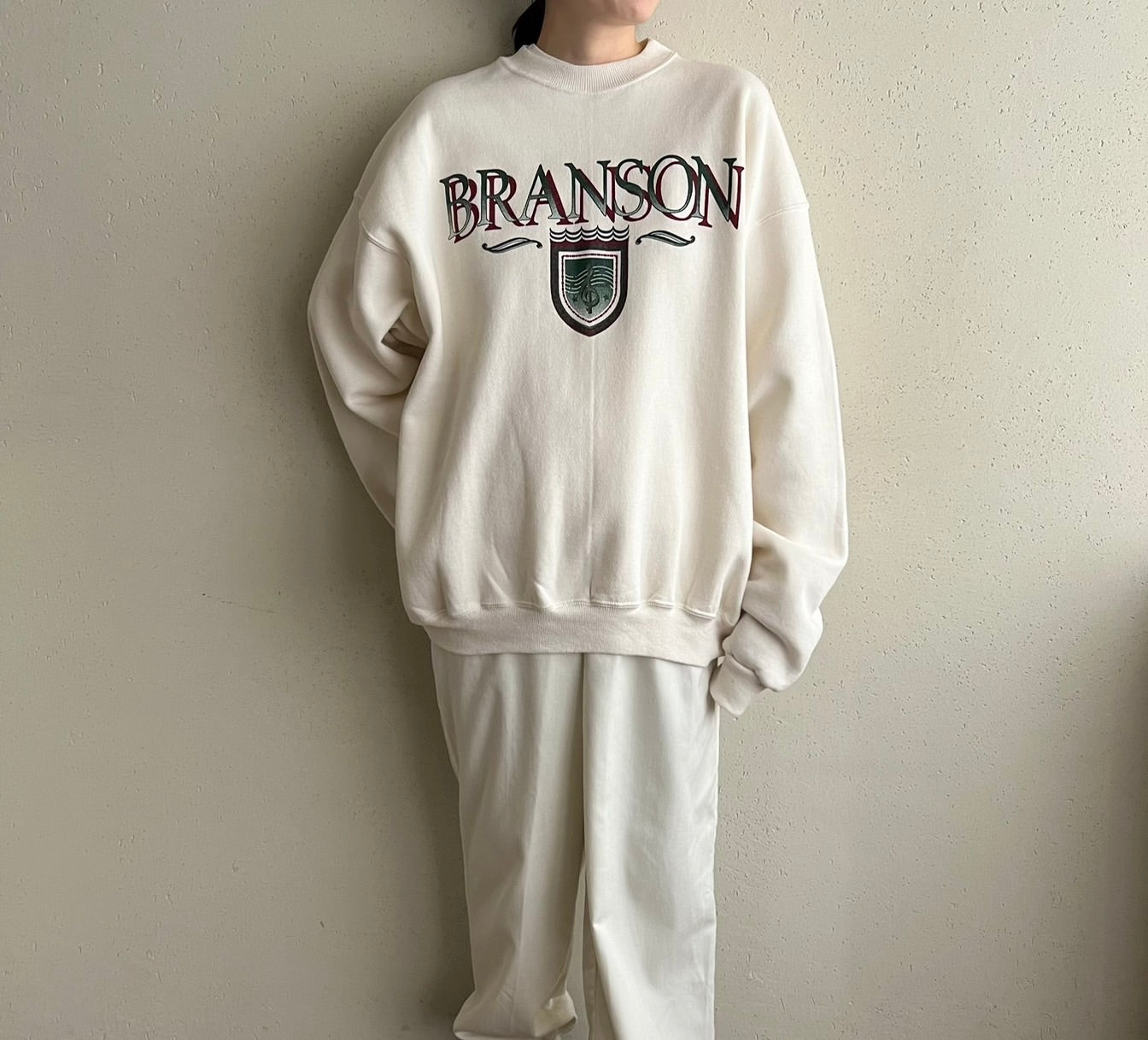 90s Printed Sweater Made in USA