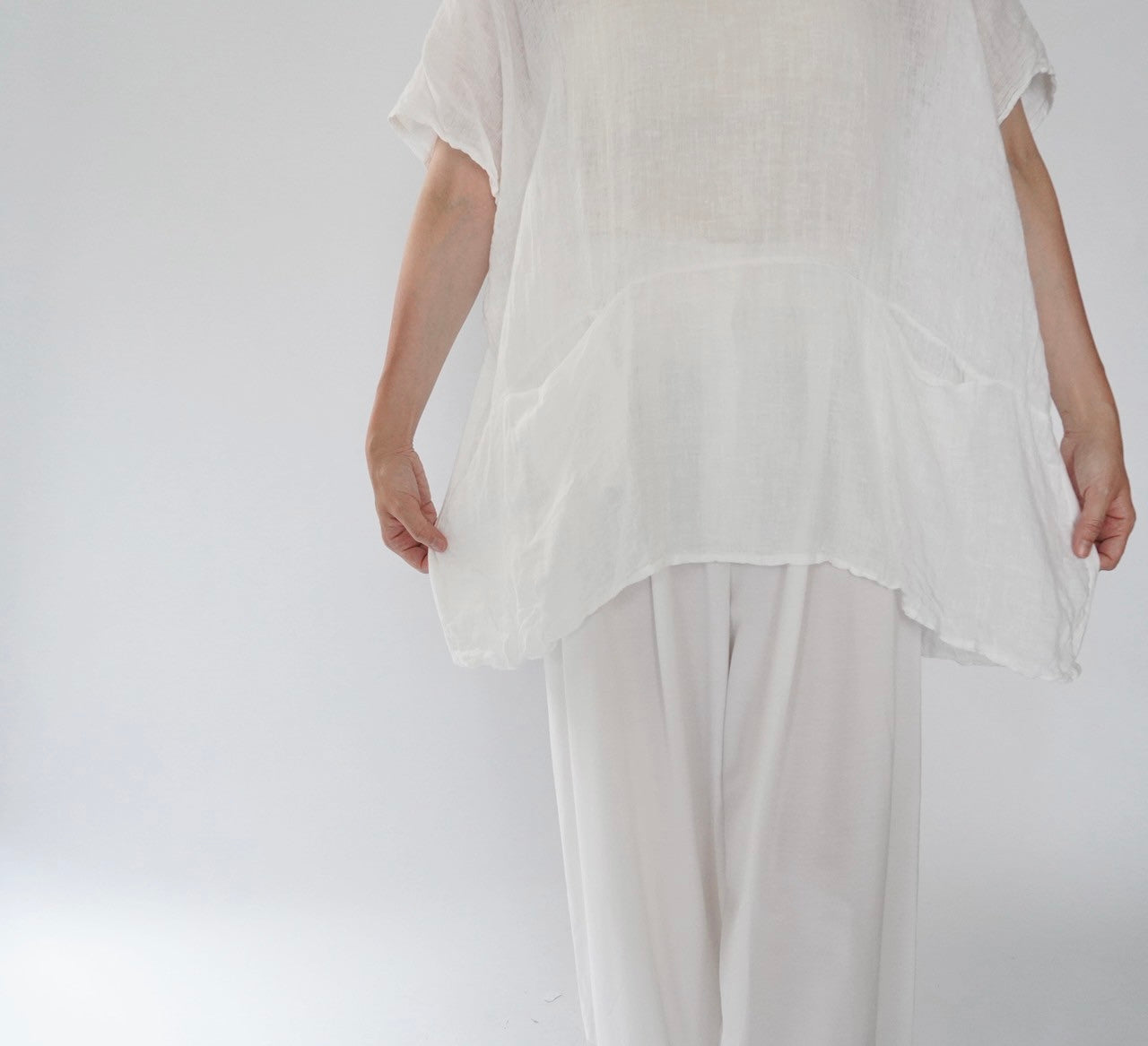 90s Linen Top Made in Italy
