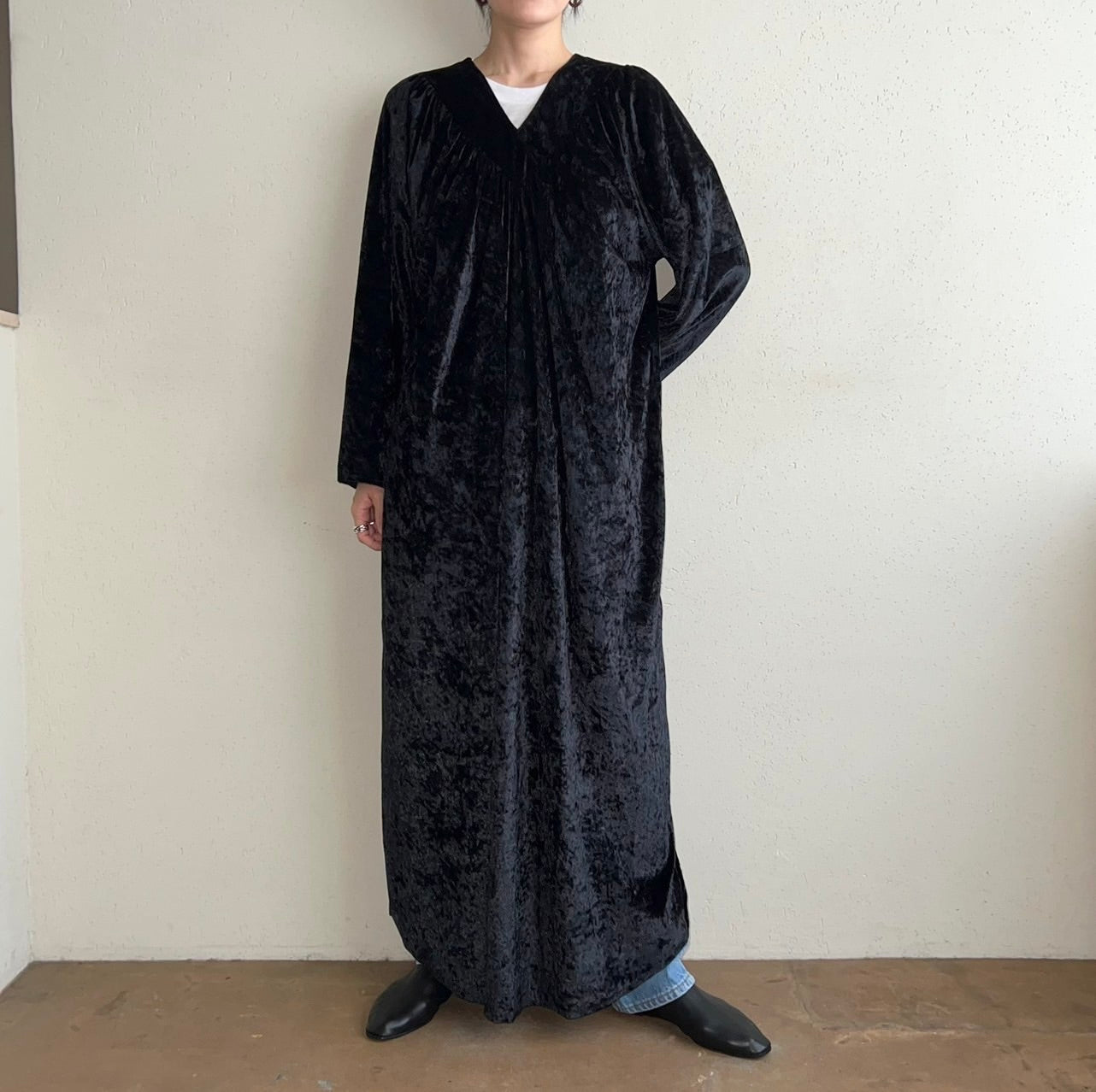 90s EURO Velour Dress