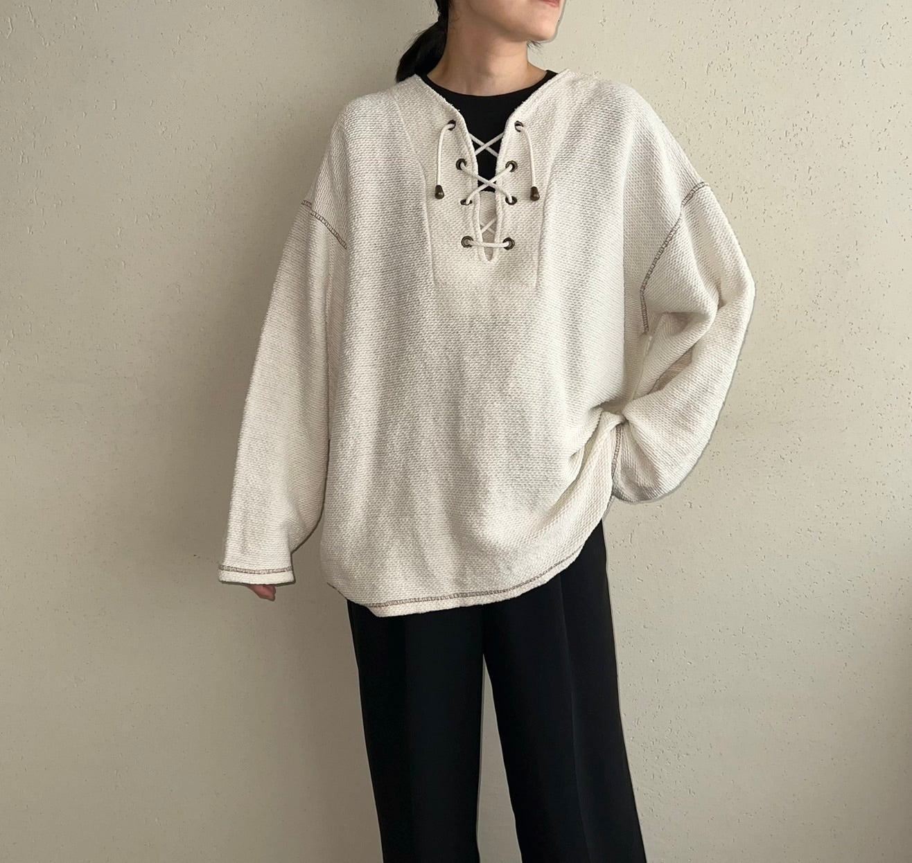 90s Lace Up Top