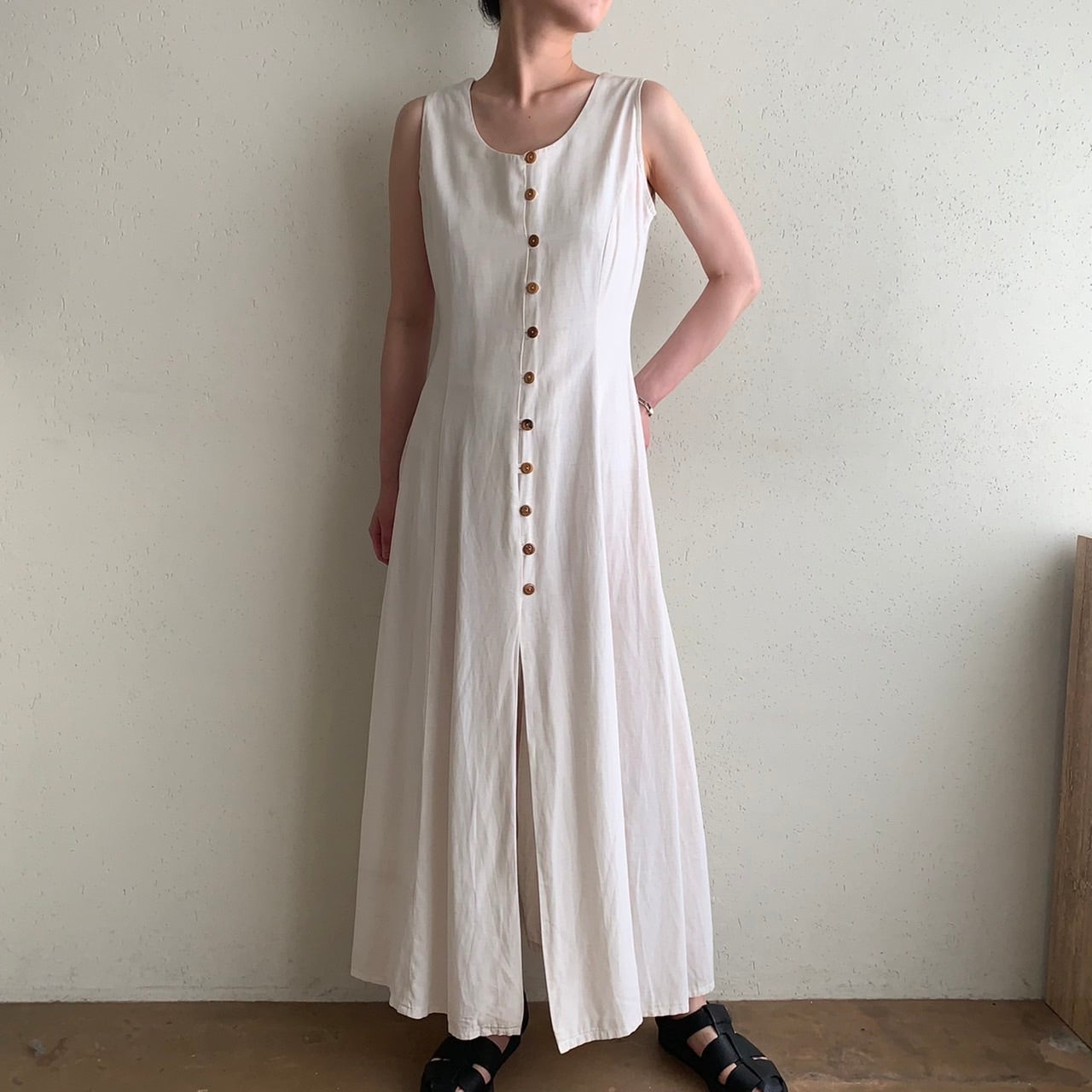 90s Back Lace up Dress Made in Italy