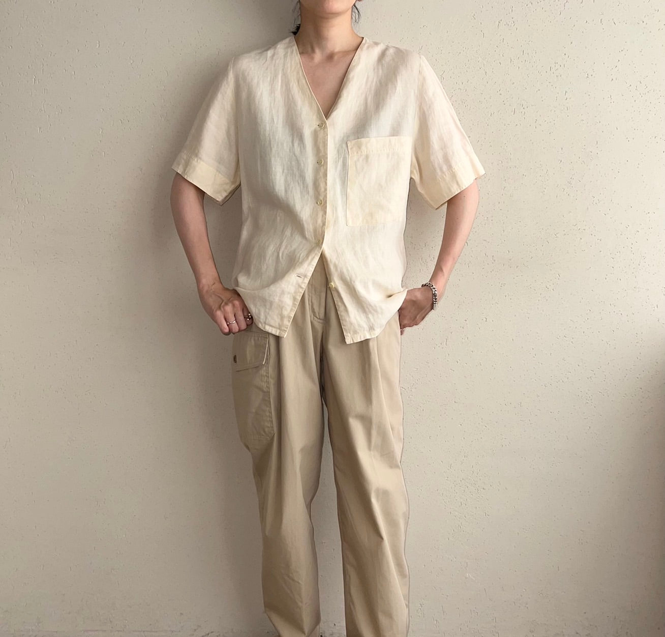 90s Linen Blouse