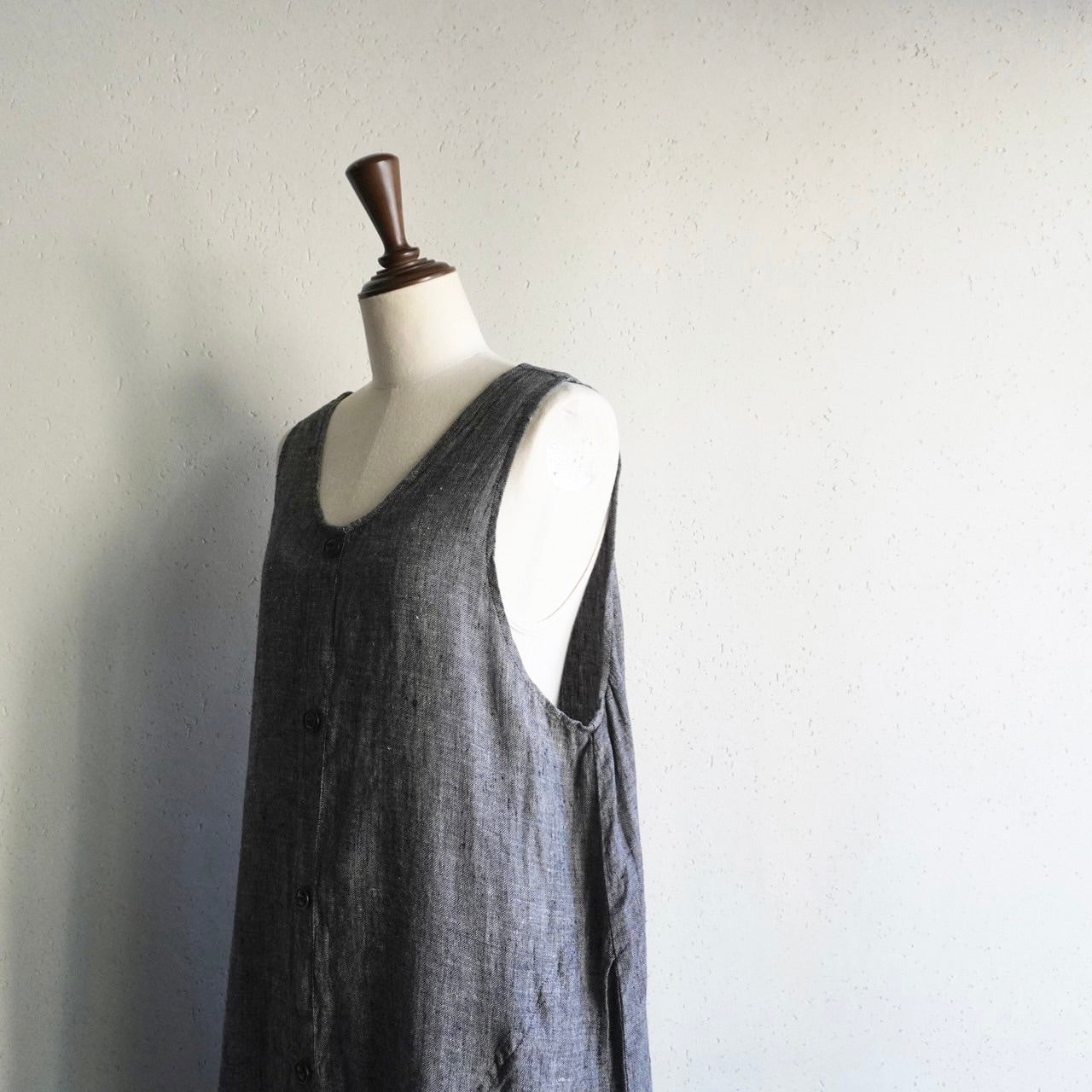 90s FLAX Linen Maxi Dress