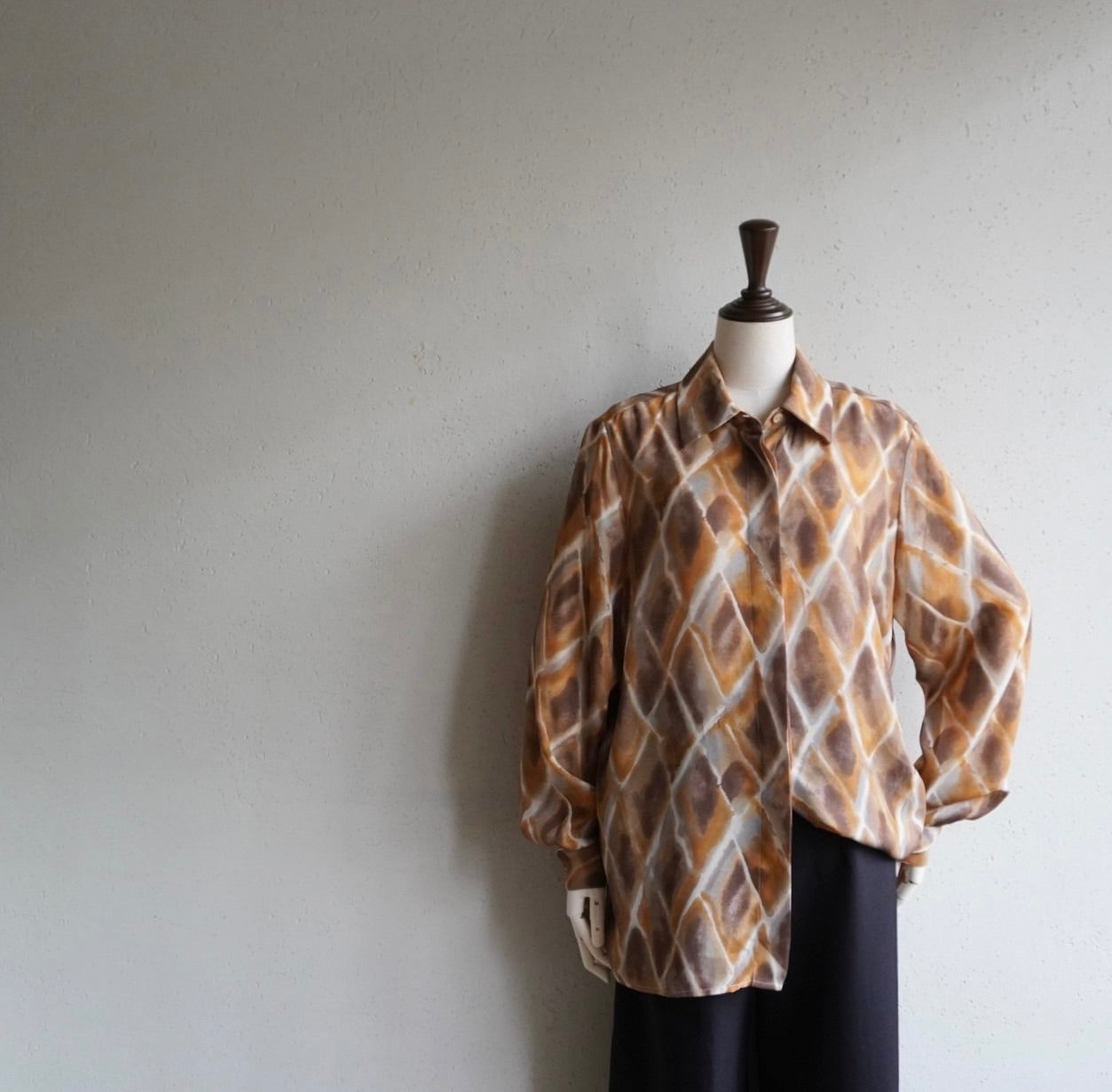 90s Printed Sheer Shirt Made in Italy