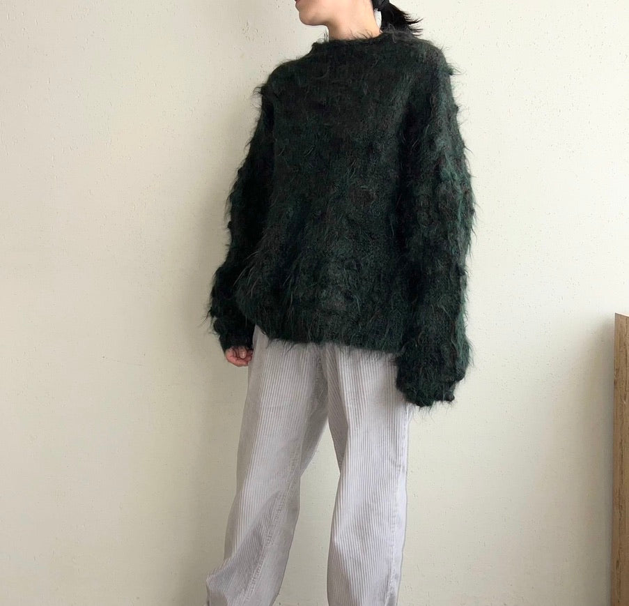 80s Design Green Knit