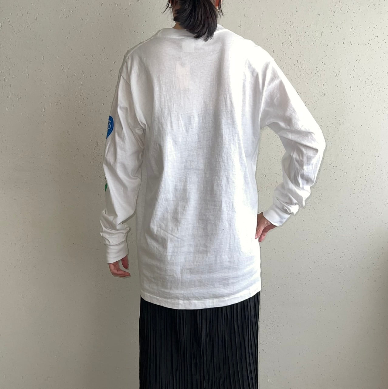 80s Printed Long Sleeves T-shirt Made in USA