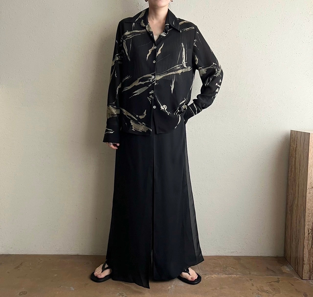 90s Sheer Shirt Made in Italy