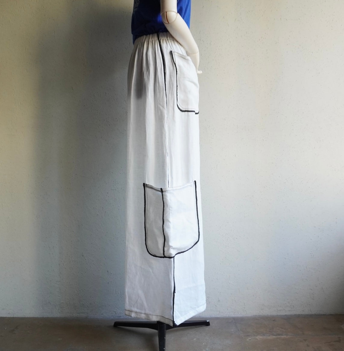 90s Linen Wide Pants