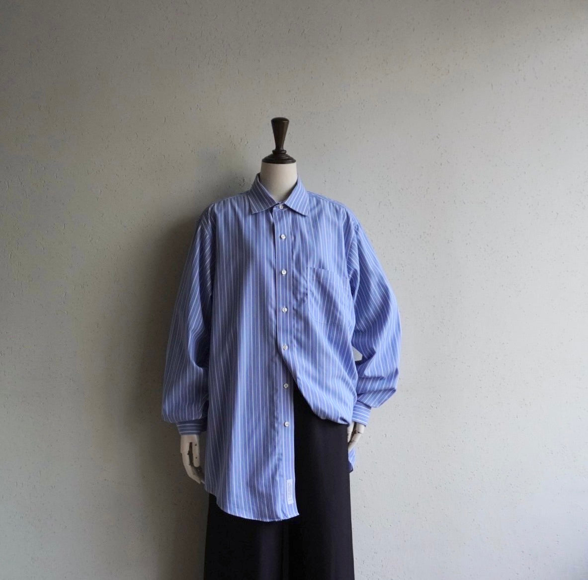 90s "Brooks Brothers" Blue Striped Shirt