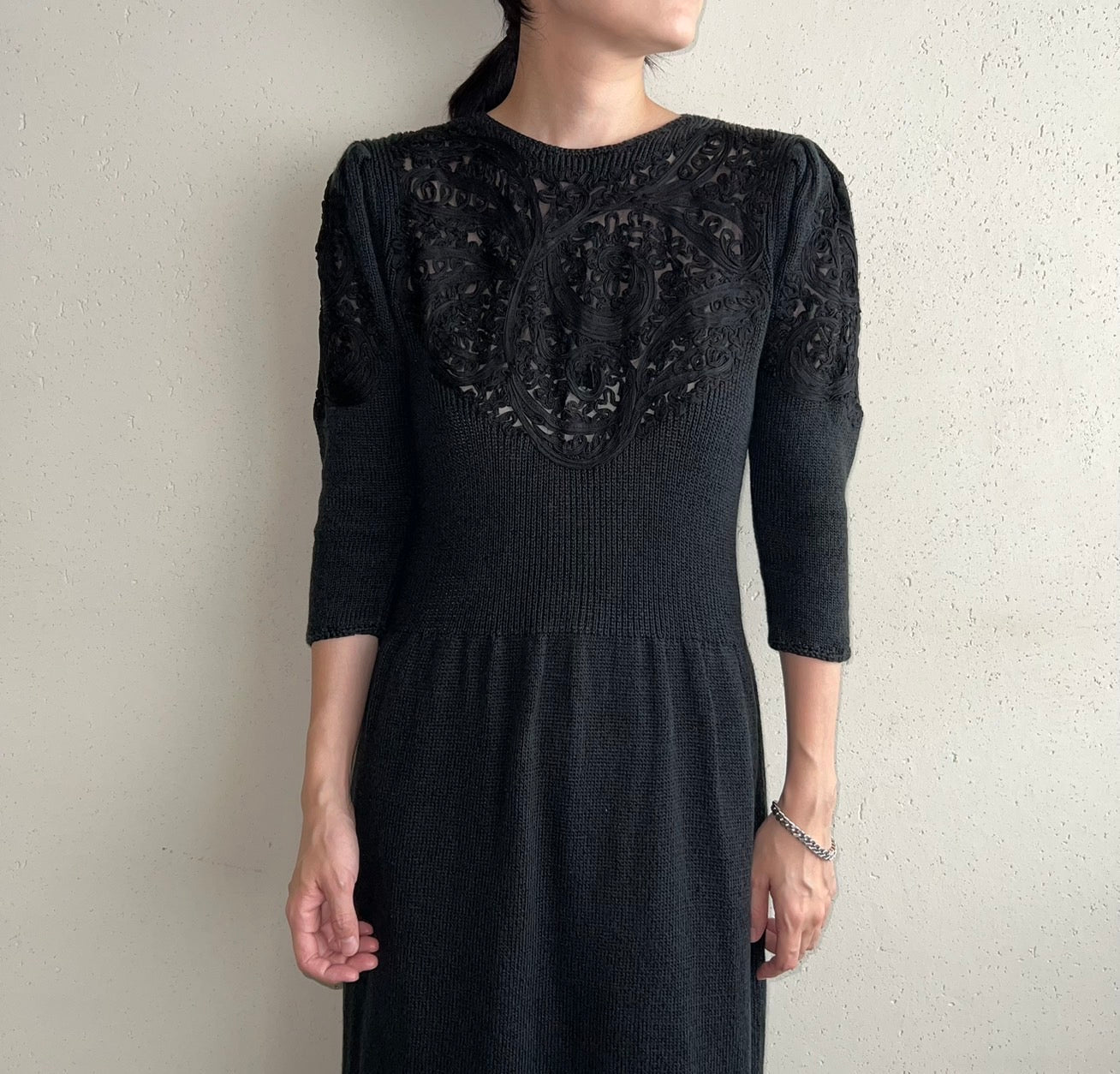 80s "Neiman Marcus ” Knit Dress Made in USA