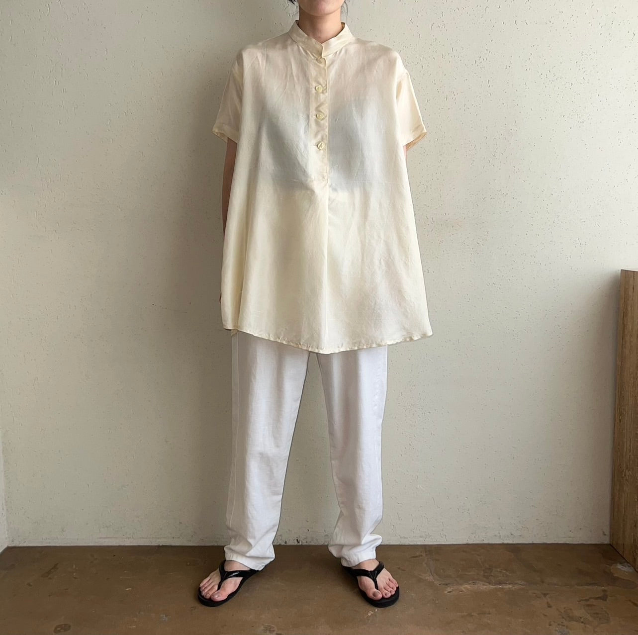 90s Silk Pullover Shirt Made in Italy
