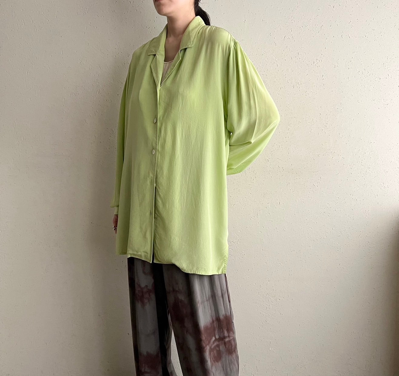 90s Design Silk Shirt
