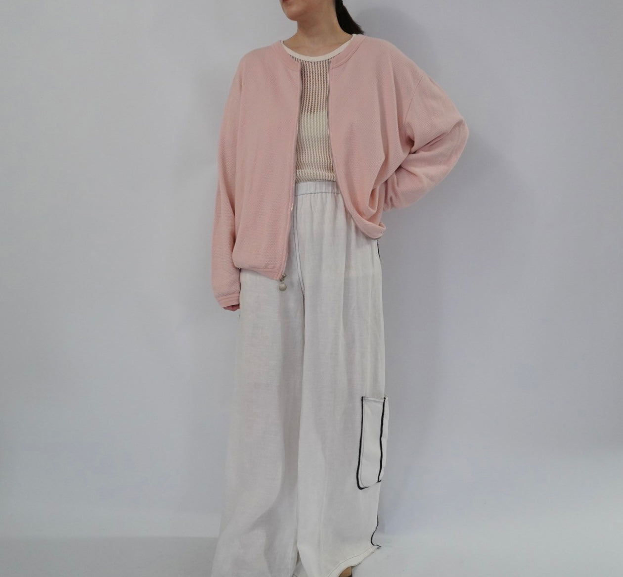 90s Linen Wide Pants