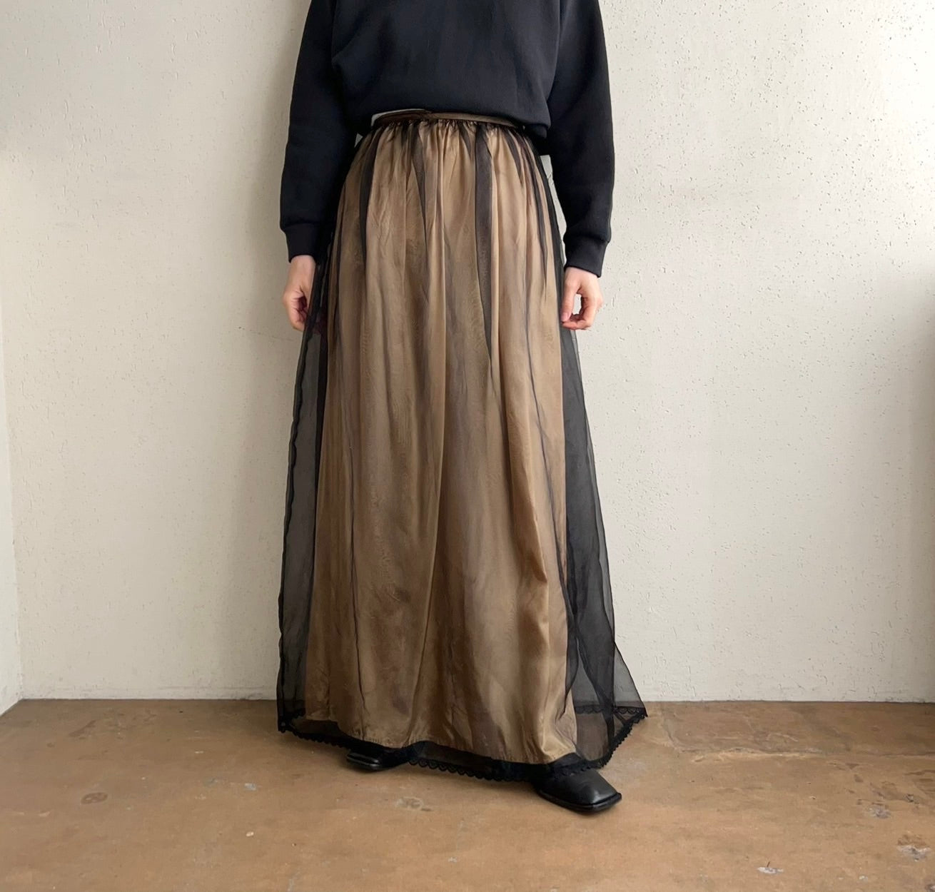 90s Sheer Skirt Made in USA