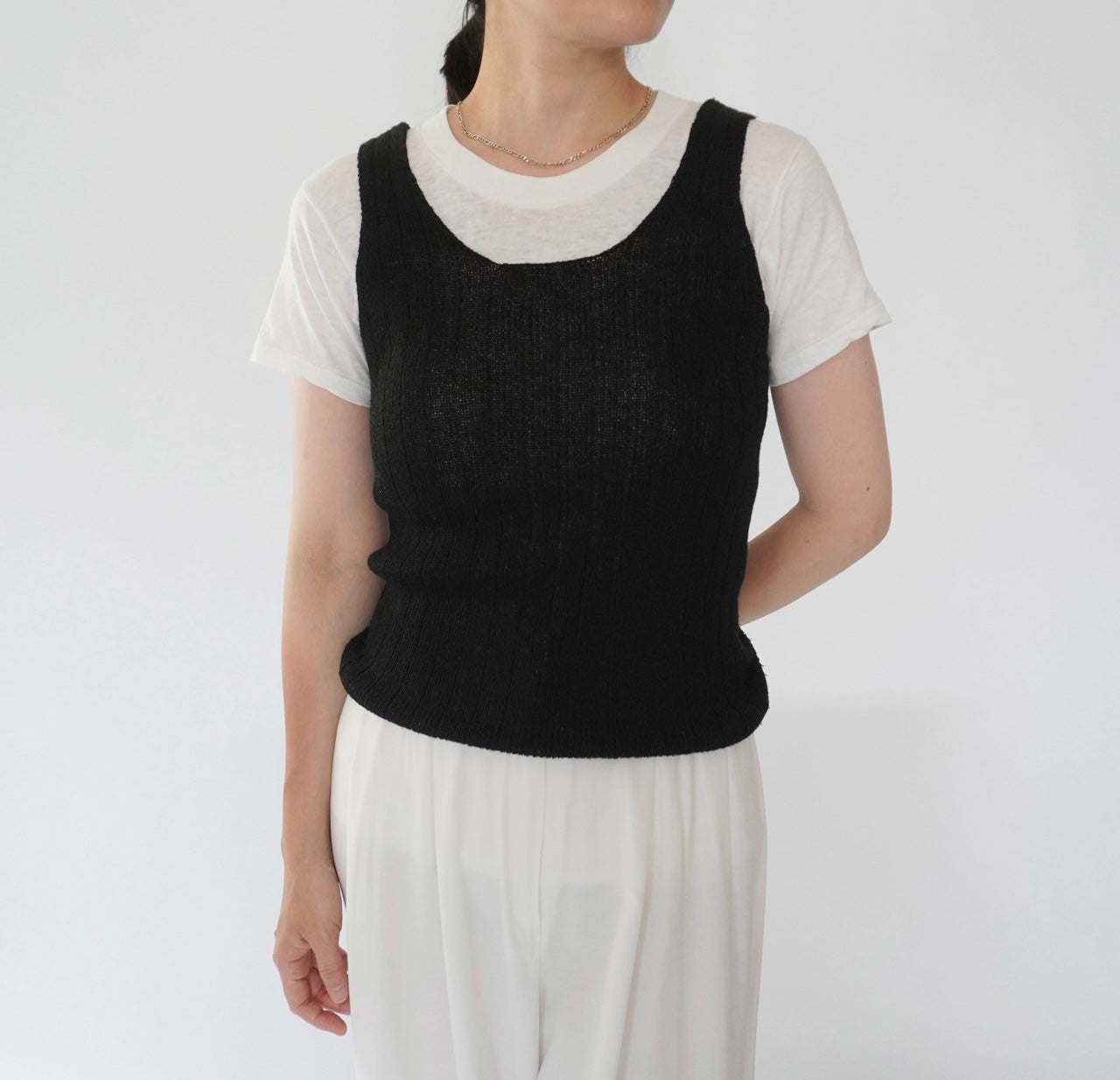 90s Ribbed Top Made in Italy