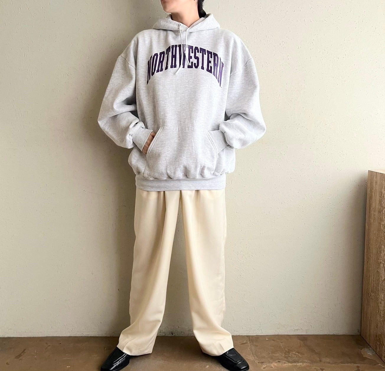 90s Hooded Sweater Made in USA