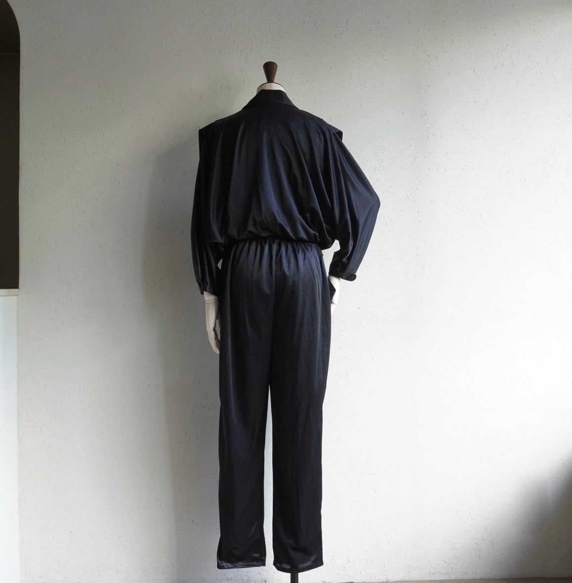 80s Black Jump Suit
