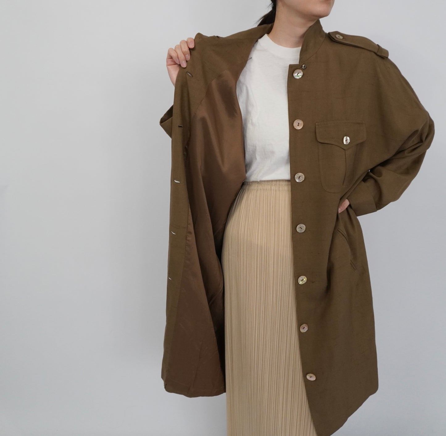 90s Design Silk Dress,Jacket