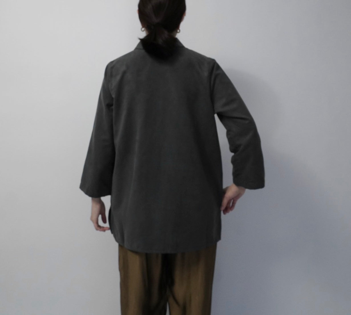 90s Faux Suede Shirt