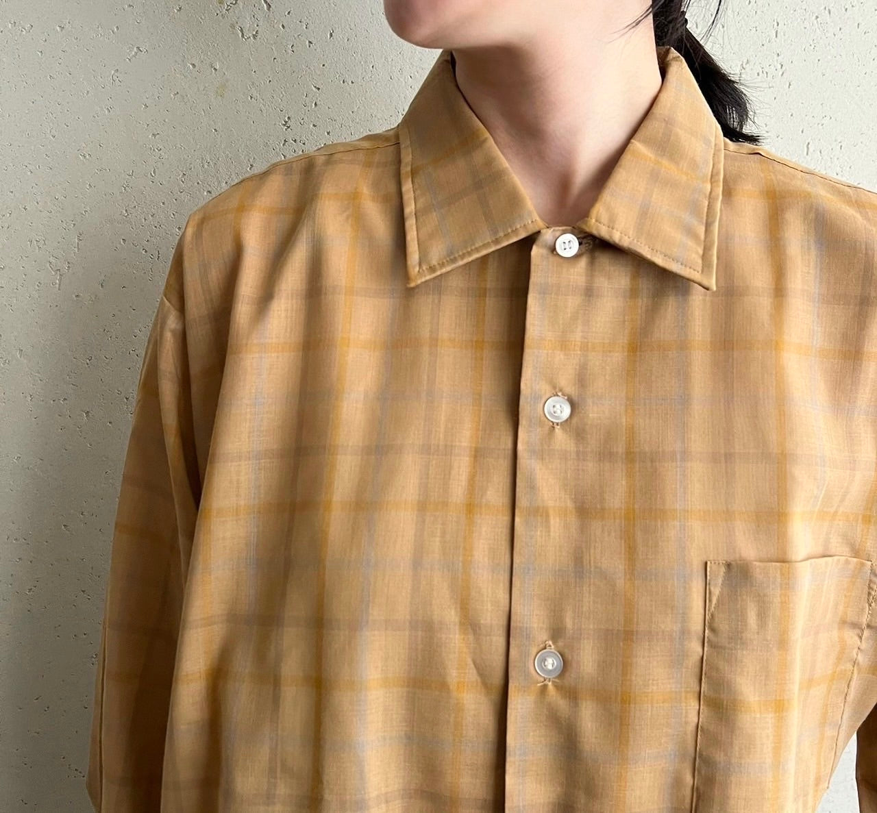 60s"B.V.D." Plaid Shirt
