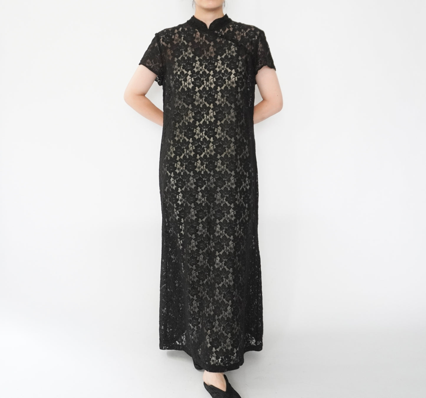 90s Lace Asian Design Dress