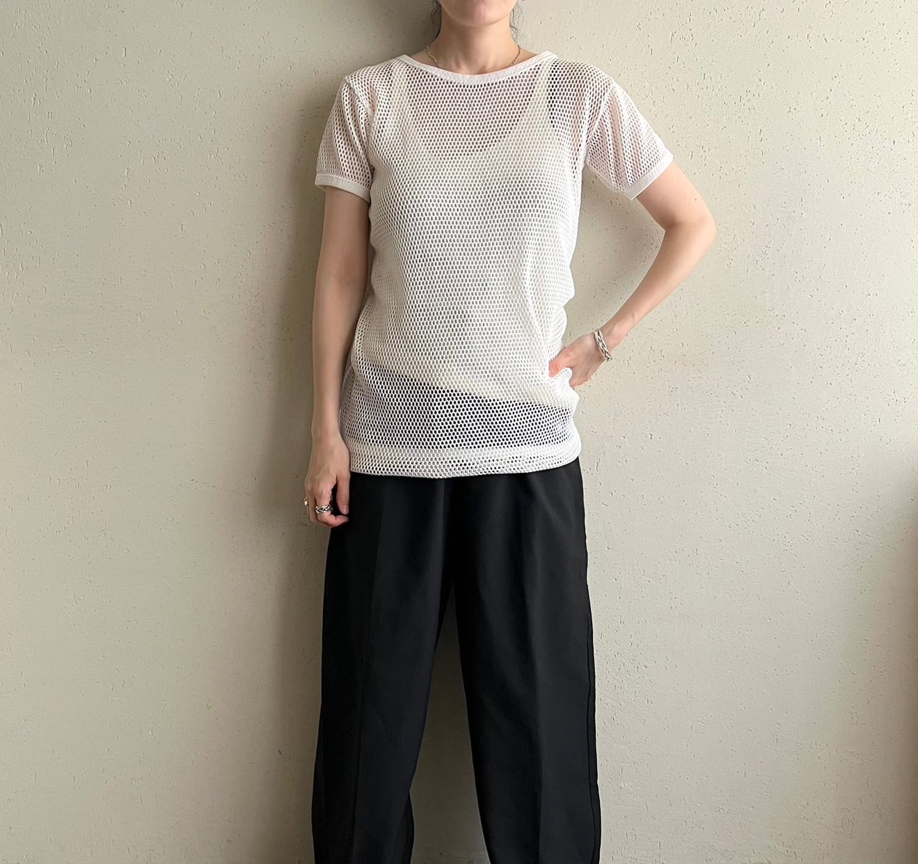 90s Mesh T-shirt Made in Italy