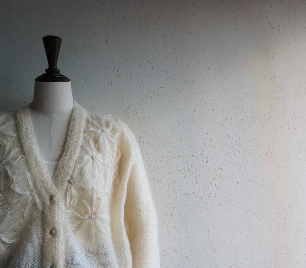 90s Design Mohair Knit Cardigan Made in Italy