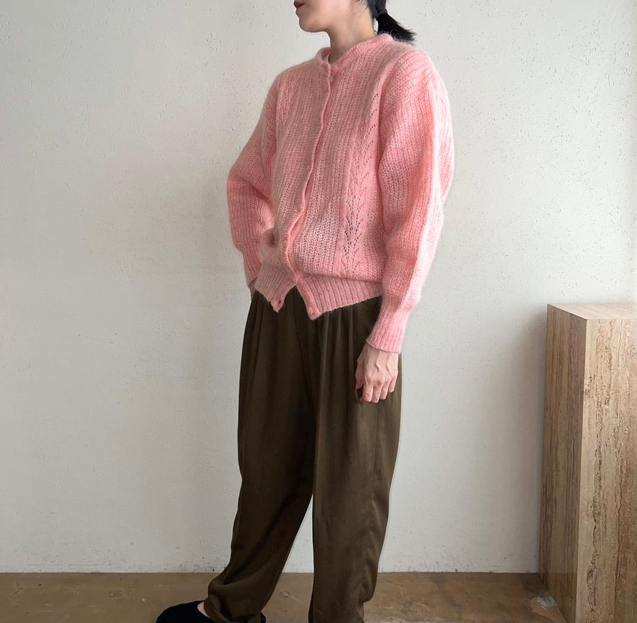 90s Mohair Knit Cardigan Made in Britain