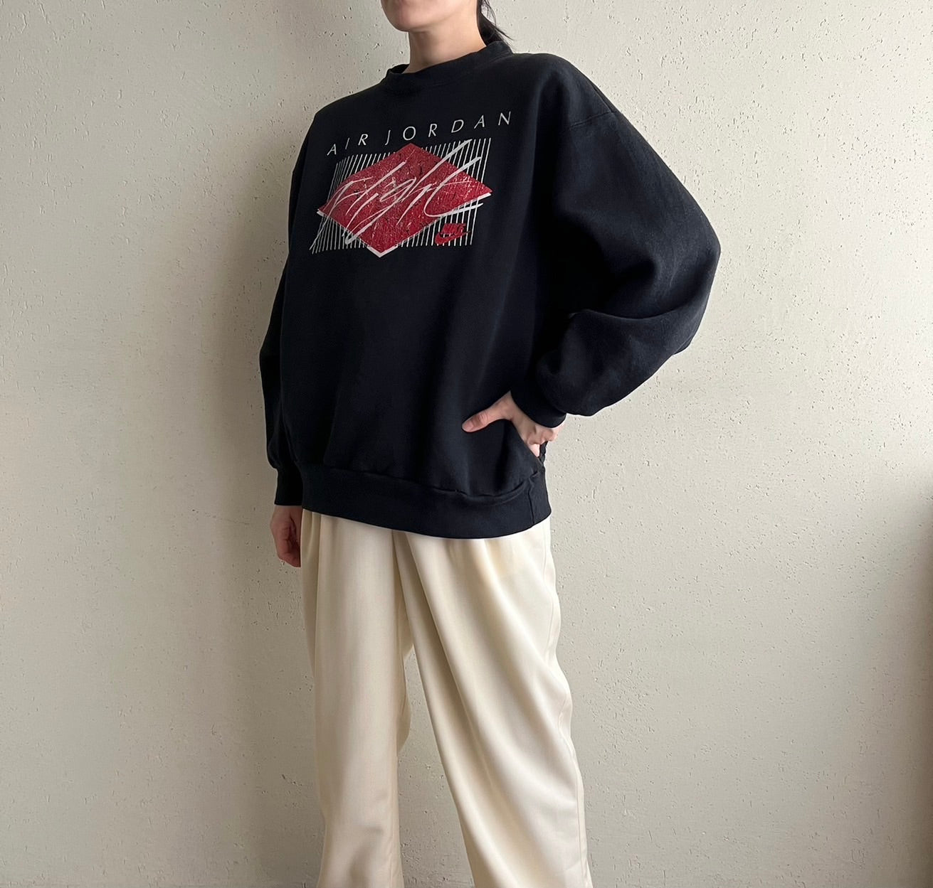 90s "Nike Air Jordan" Printed Sweater Made in USA