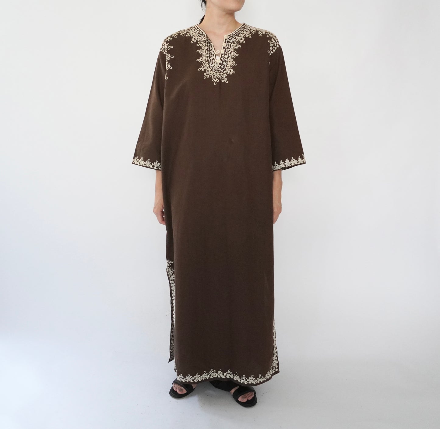 80s Embroidery Dress