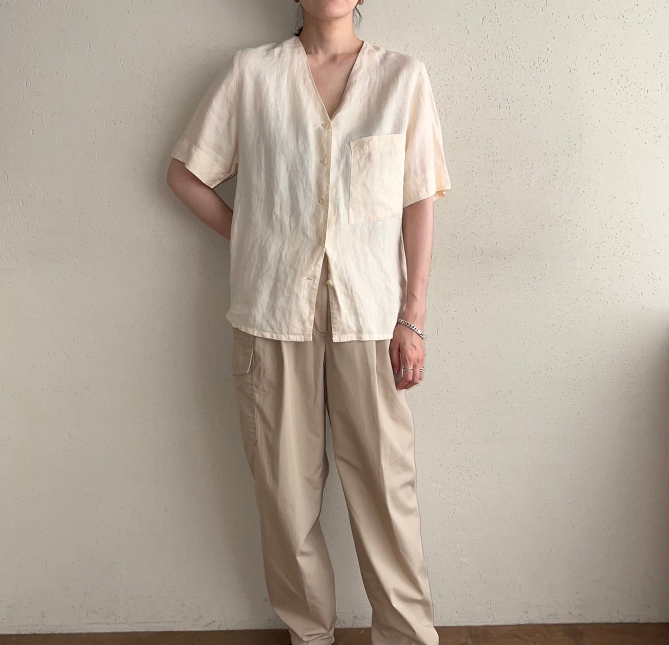 90s Linen Blouse