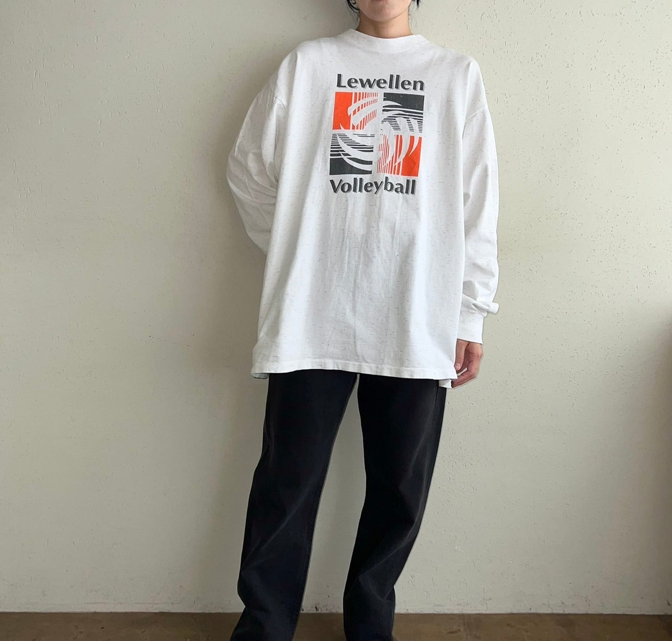 90s Printed Long T-shirt Made in USA