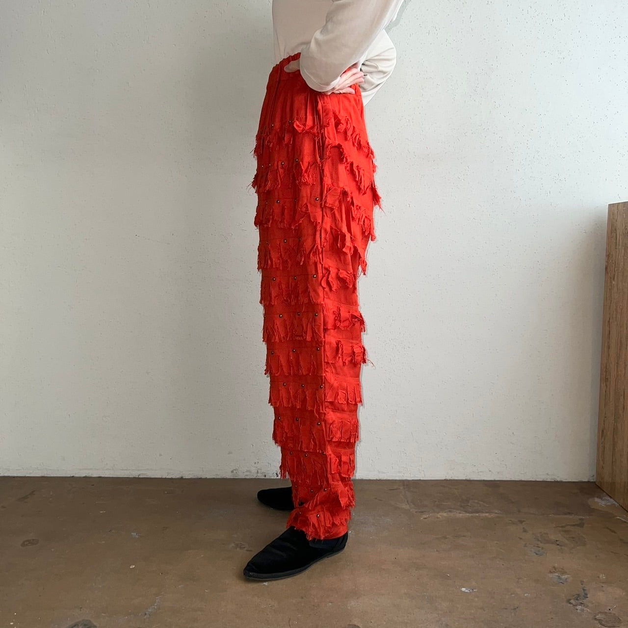 80s Rayon Fringe Pants