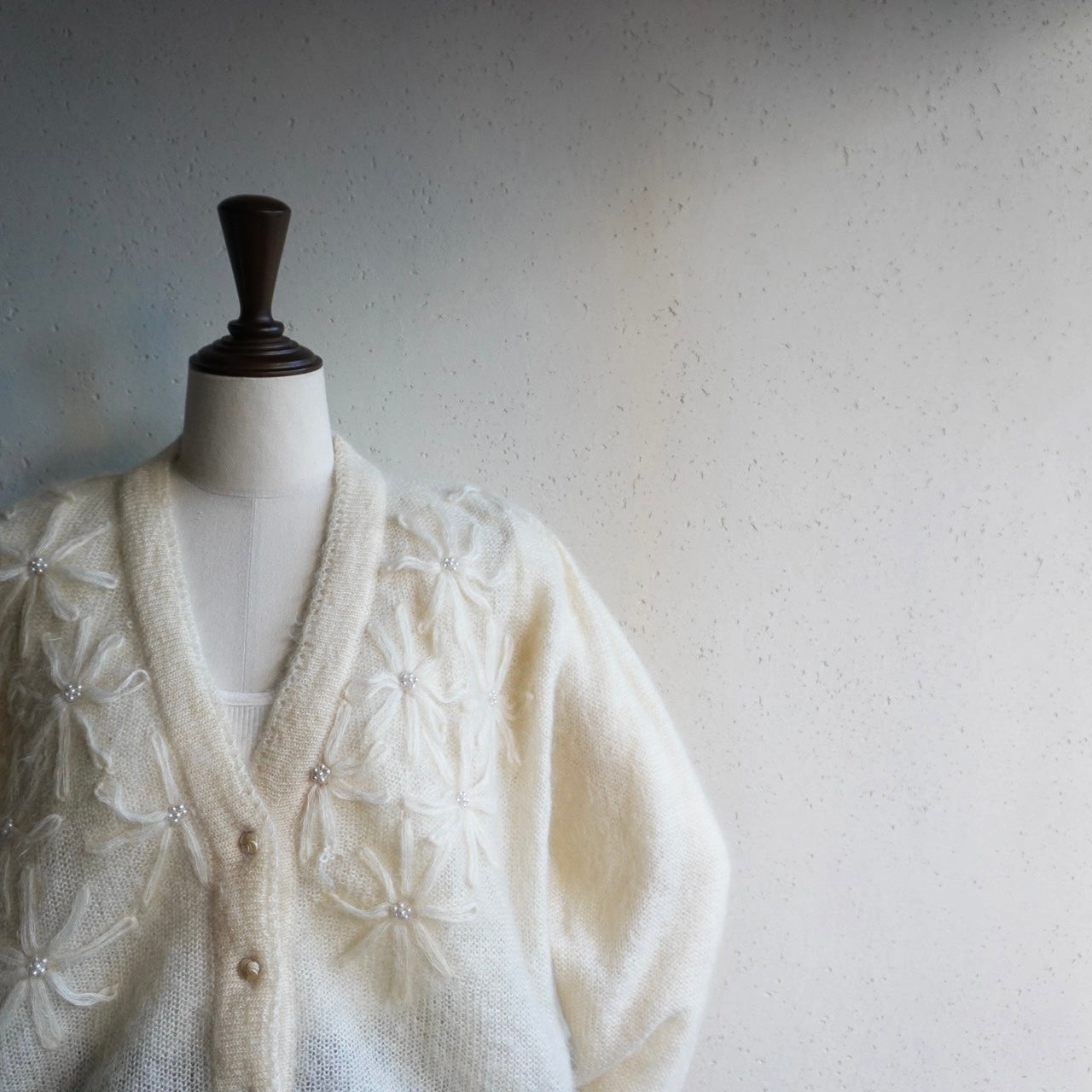 90s Design Mohair Knit Cardigan Made in Italy