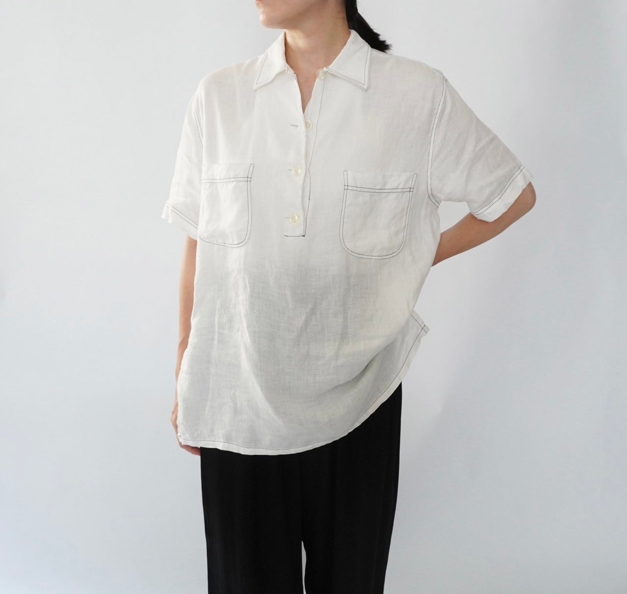90s Linen Shirt Made in Italy