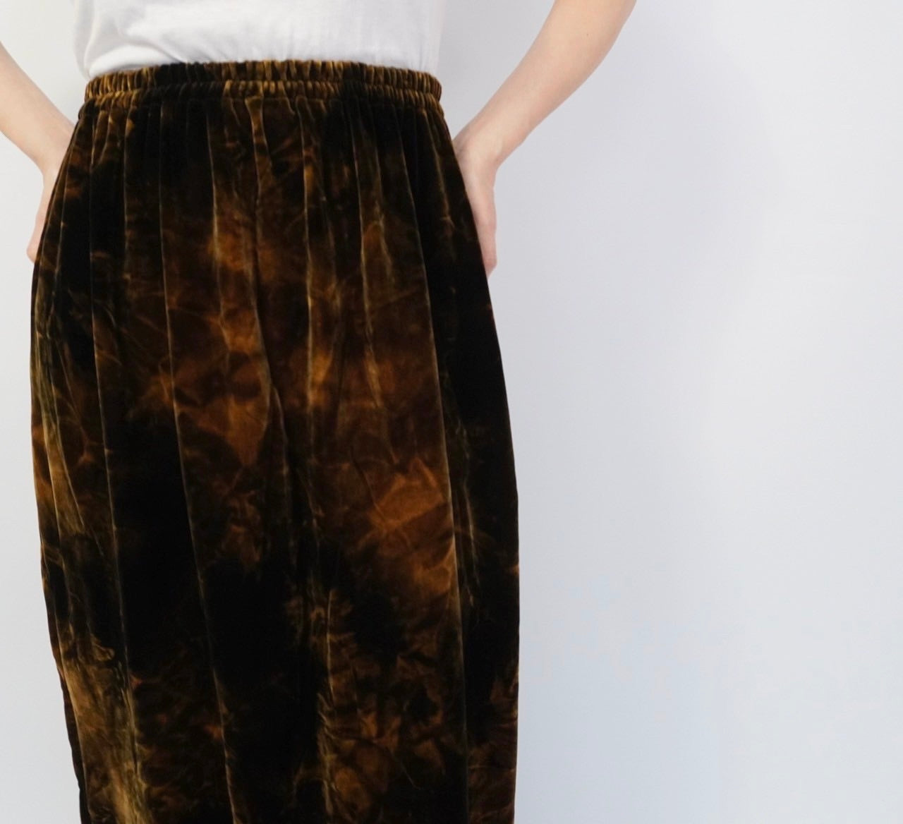 90s Velor Maxi Skirt