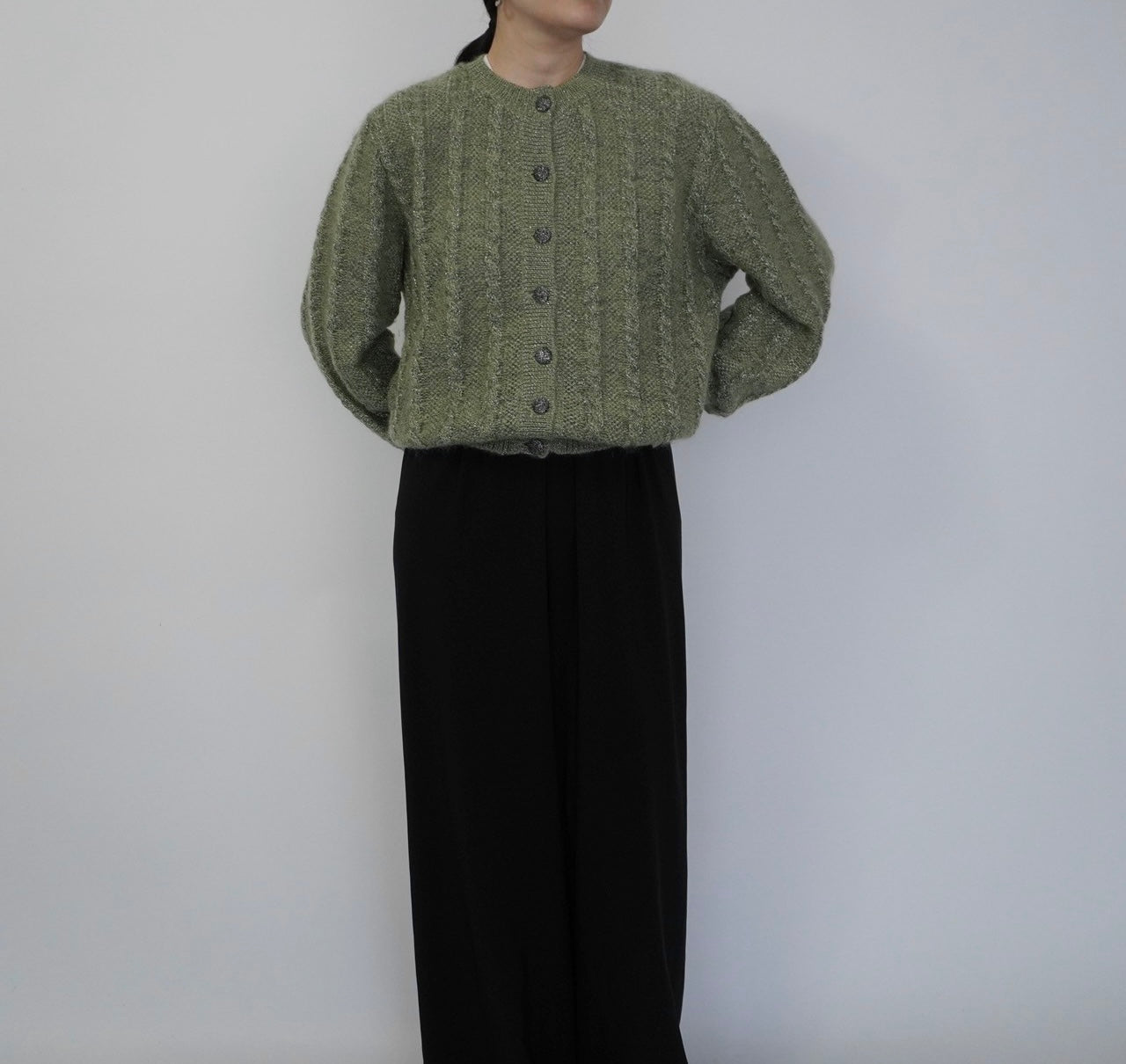 80s Design Knit Cardigan