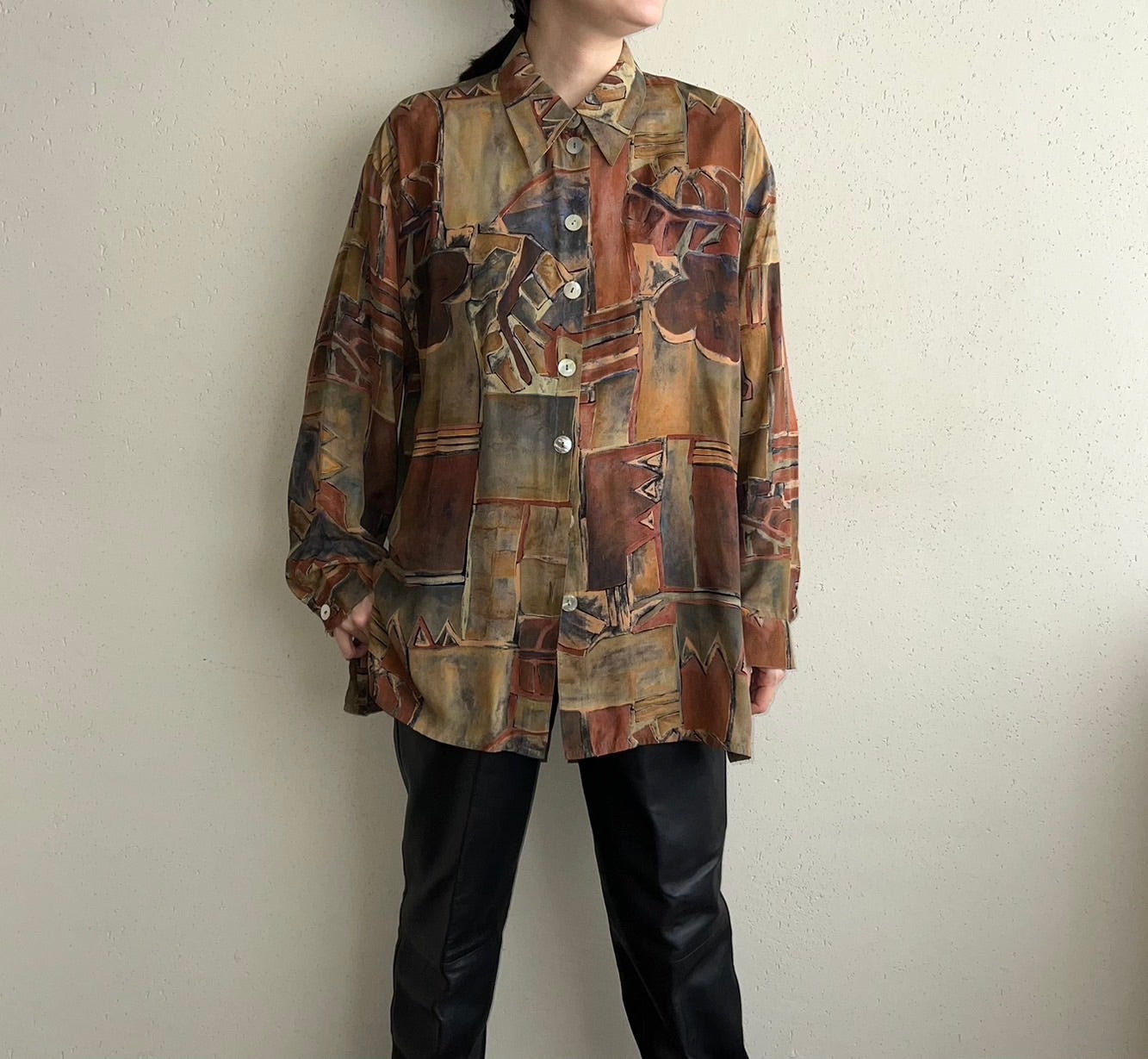 90s EURO Pattern Shirt
