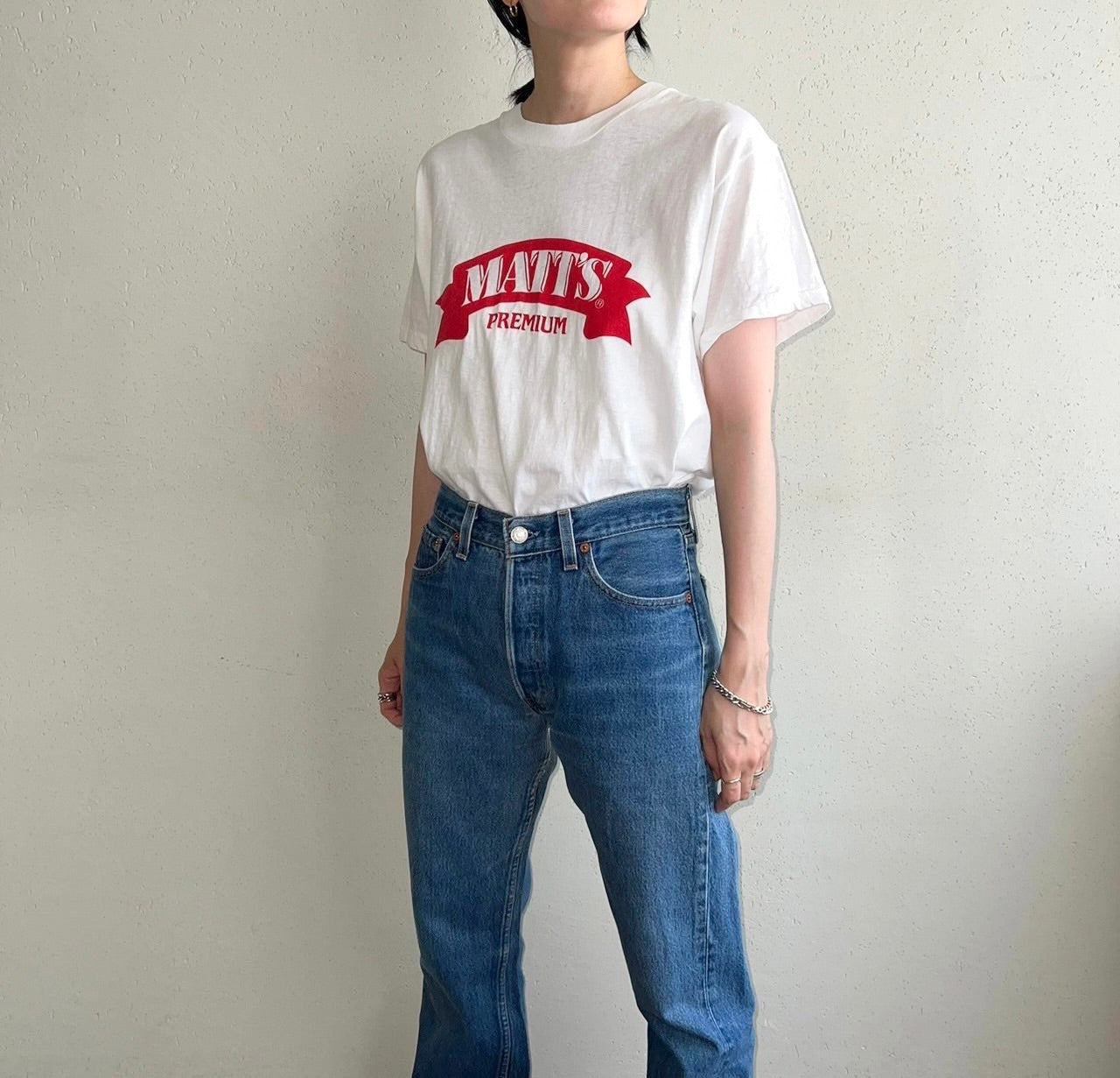 90s "Matt's Premium" Printed T-shirt