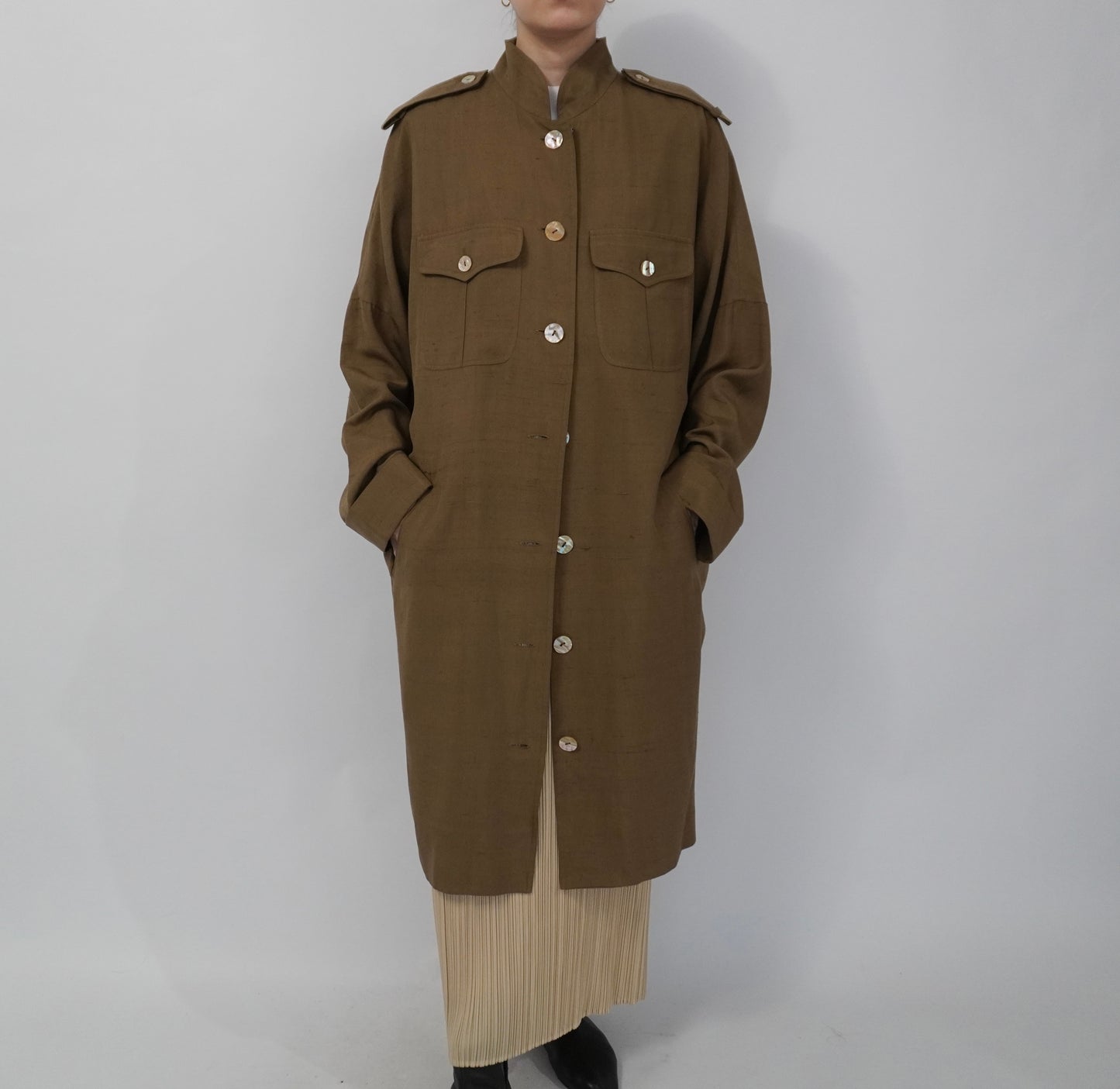 90s Design Silk Dress,Jacket