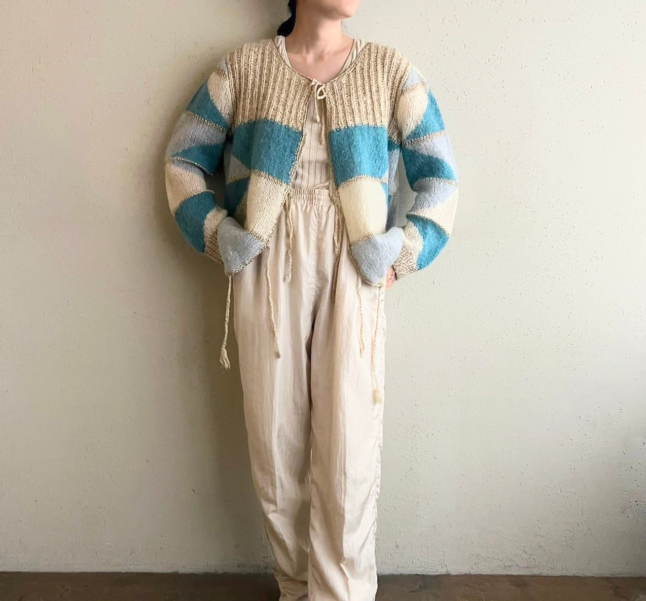 80s Design Knit Cardigan