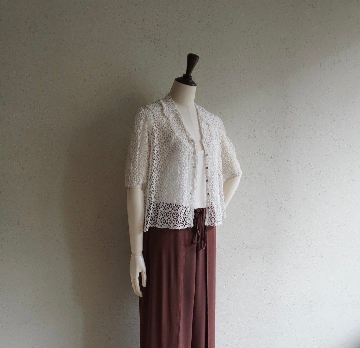 40s Eyelet Lace Shirt
